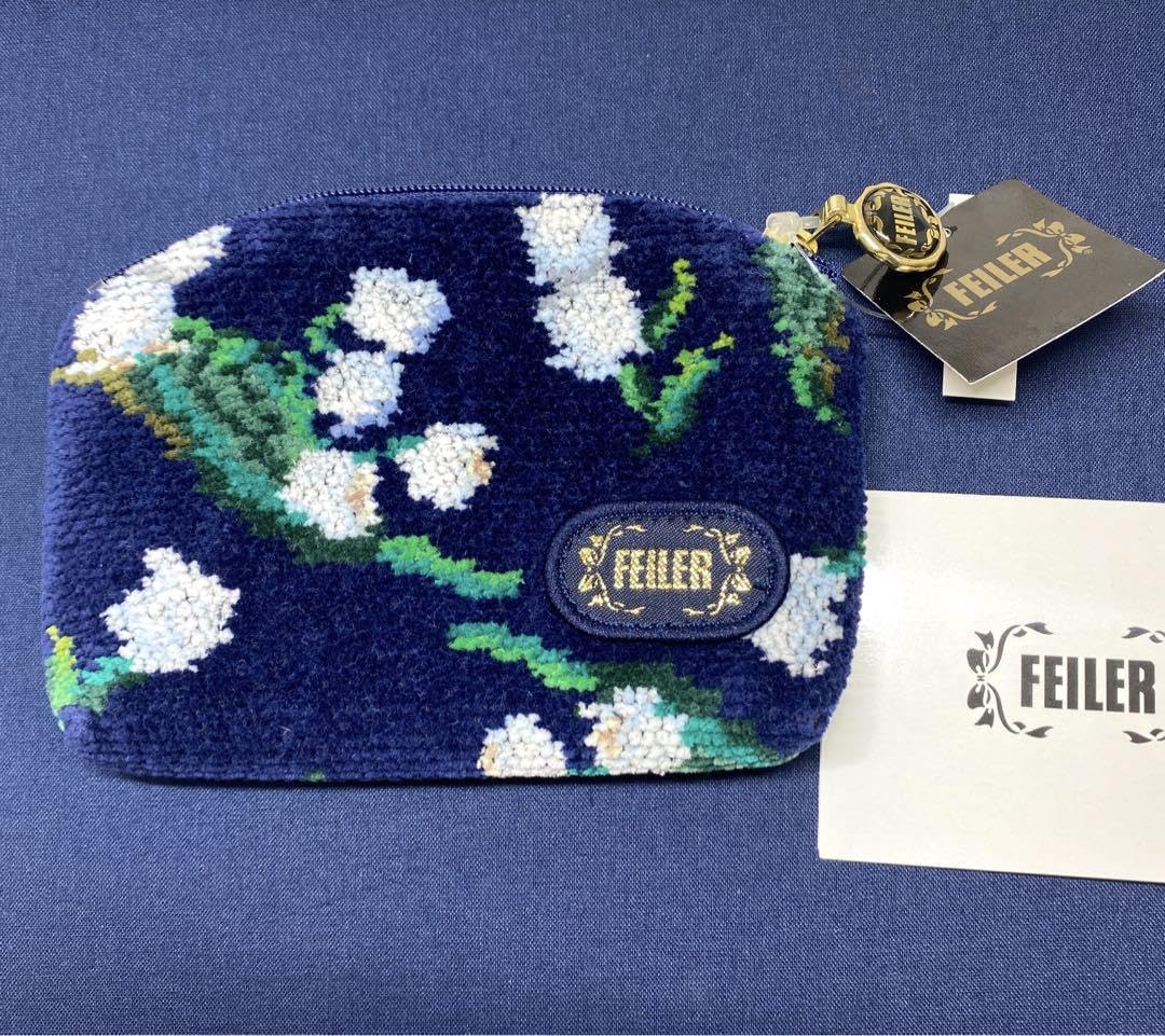 【新品未使用】FEILER 花柄 ボトルポーチ ピュールミュゲ すずらん 新品未使用】FEILER 花柄 ボトルポーチ ピュールミュゲ すずらん